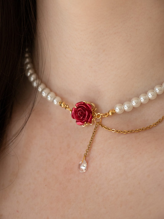 DÉCLARATION | Collier pendentif rose