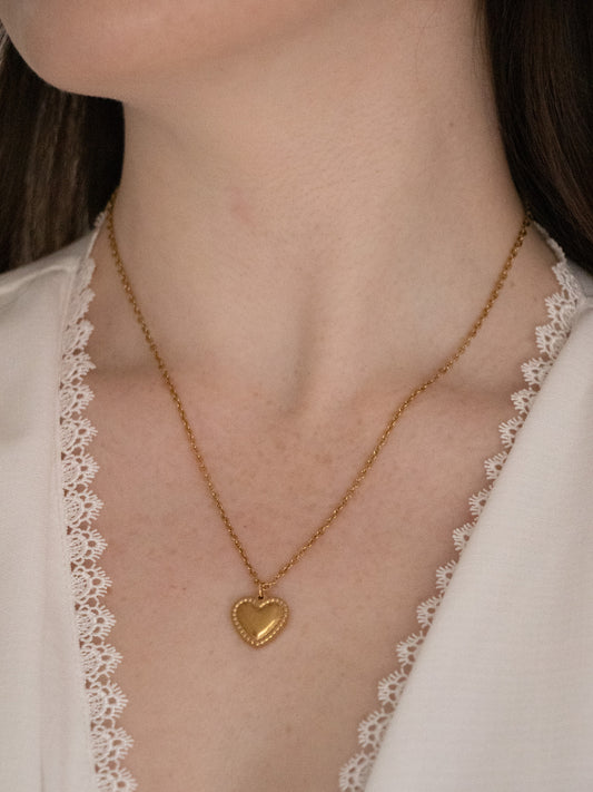 ROMANCE | Collier fin pendentif coeur