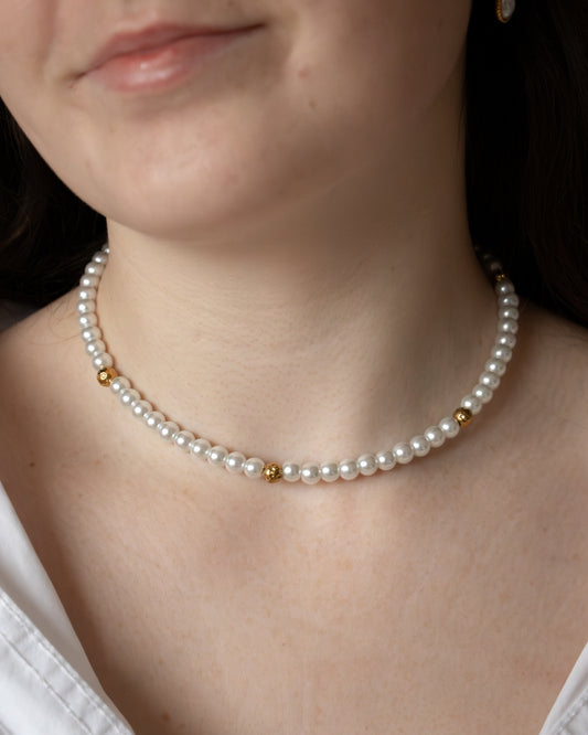 PURETÉ | Collier intemporel perles nacres et perles texturées