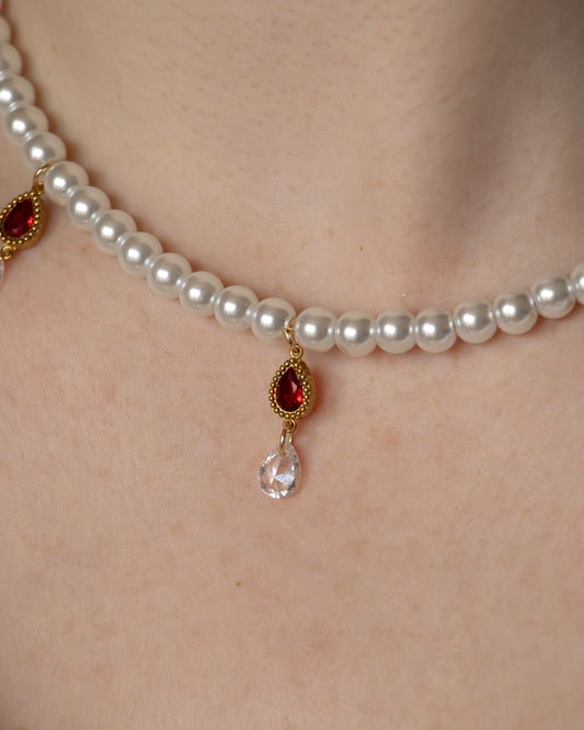 HÉRITAGE | Collier perles nacres et zircons