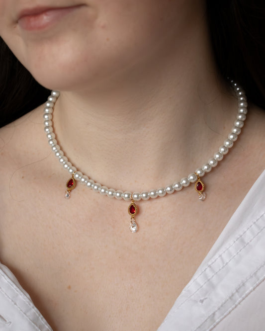 HÉRITAGE | Collier perles nacres et zircons