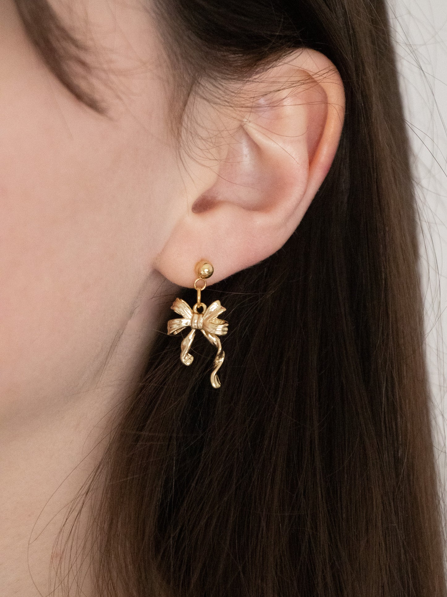 PRÉCIOSITÉ | Boucles d'oreilles noeud ruban